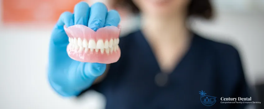 CD - A Dentist Holding Dentures