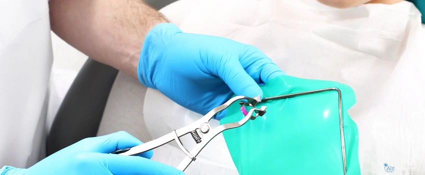 CD-Dentist performing root canal treatment